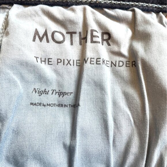 MOTHER The Pixie Weekender Mid-Rise Flare Jeans (Night Tripper) Size 34 NWT - Picture 12 of 12